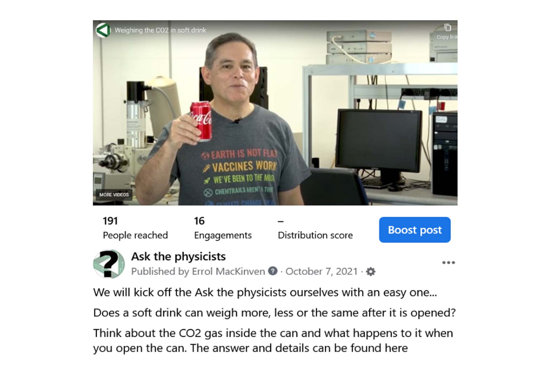 Ask a physicist
